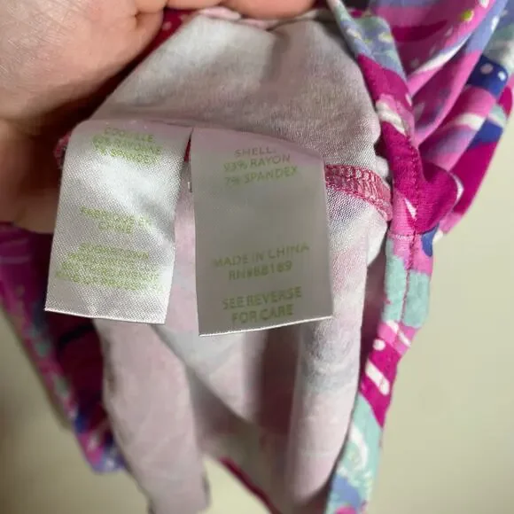 LILLY PULITZER Gianna Oh My Guava Engineered Lightweight Tunic Dress Small - Picture 6 of 9